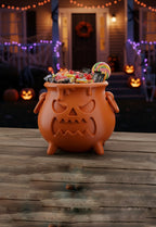 Halloween Cauldron Candy Bowl, 3D Printed Trick or Treat Bucket