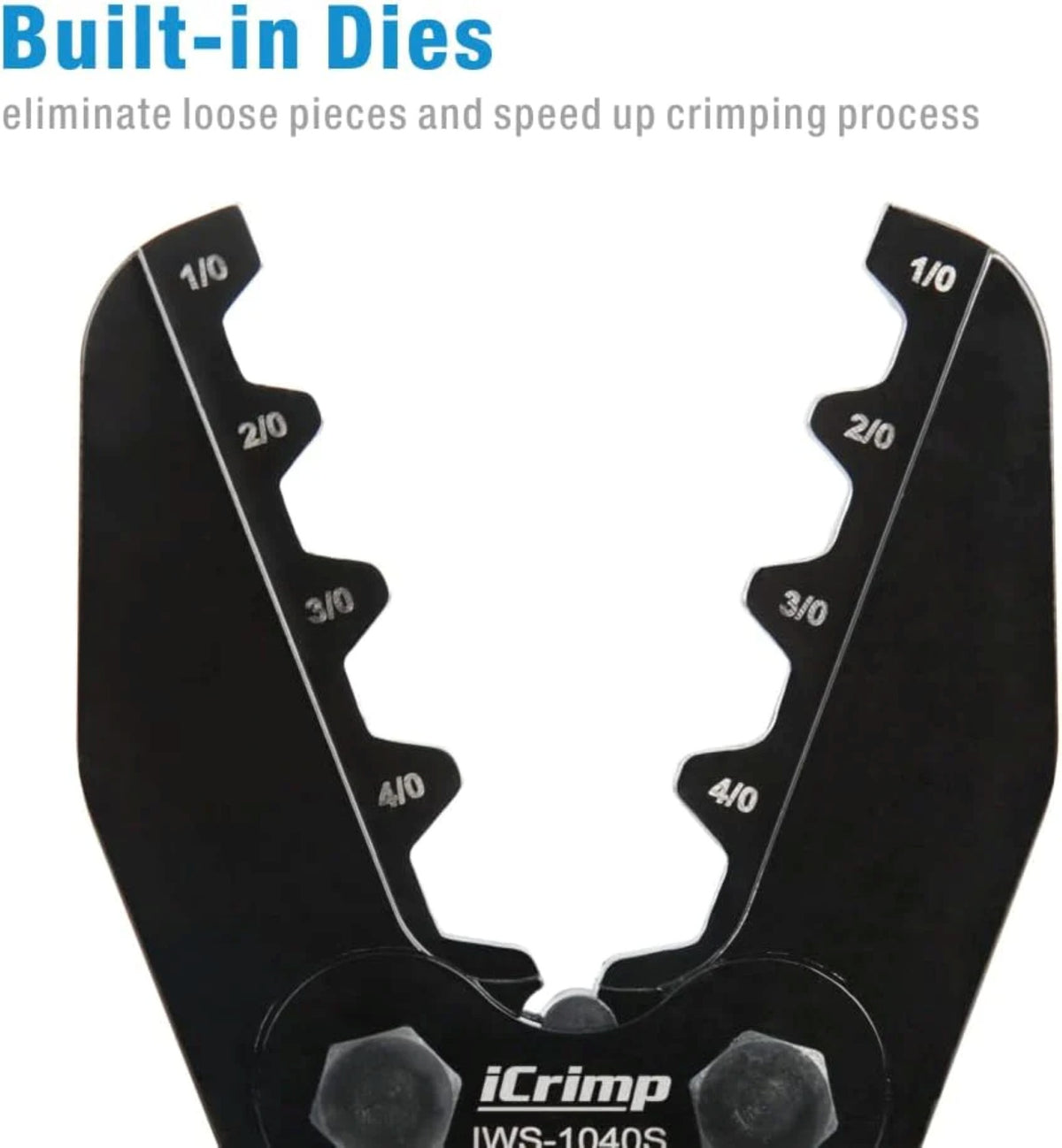 Iwiss IWS - 1040S Battery Cable Terminal Lug Crimping Tool - OzFDM