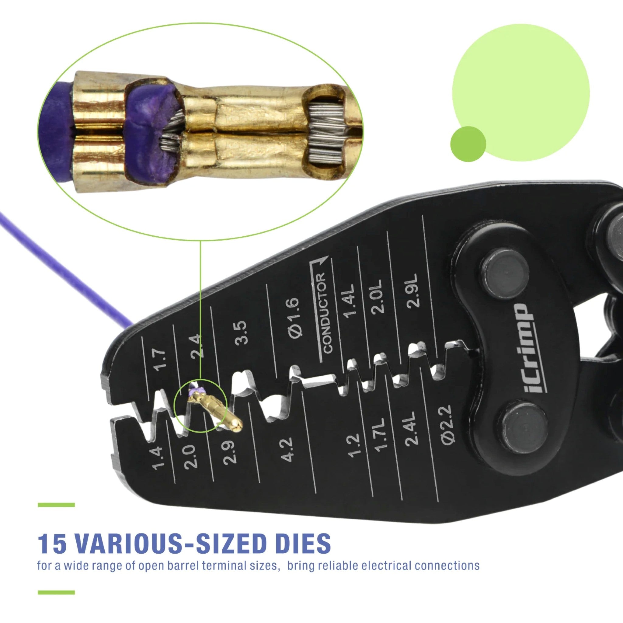Iwiss IWS - 1442L Micro Connector Crimping Tool - OzFDM