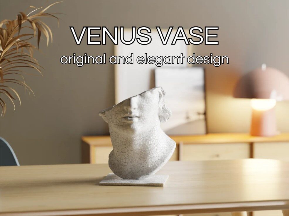 Venus Elegance Sculptural Vase - OzFDM