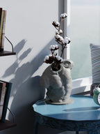 Gaddhi Torso Sculpture Vase, 3D Printed Statue Decor