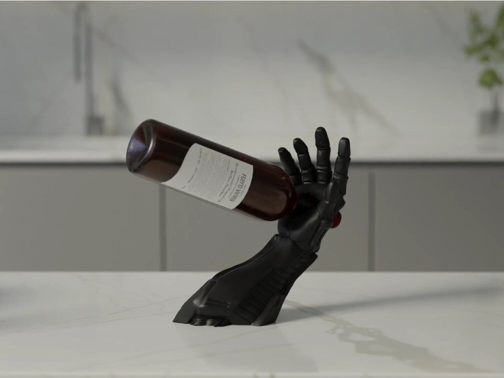 Robopour – Futuristic Wine Holder Cyborg Arm