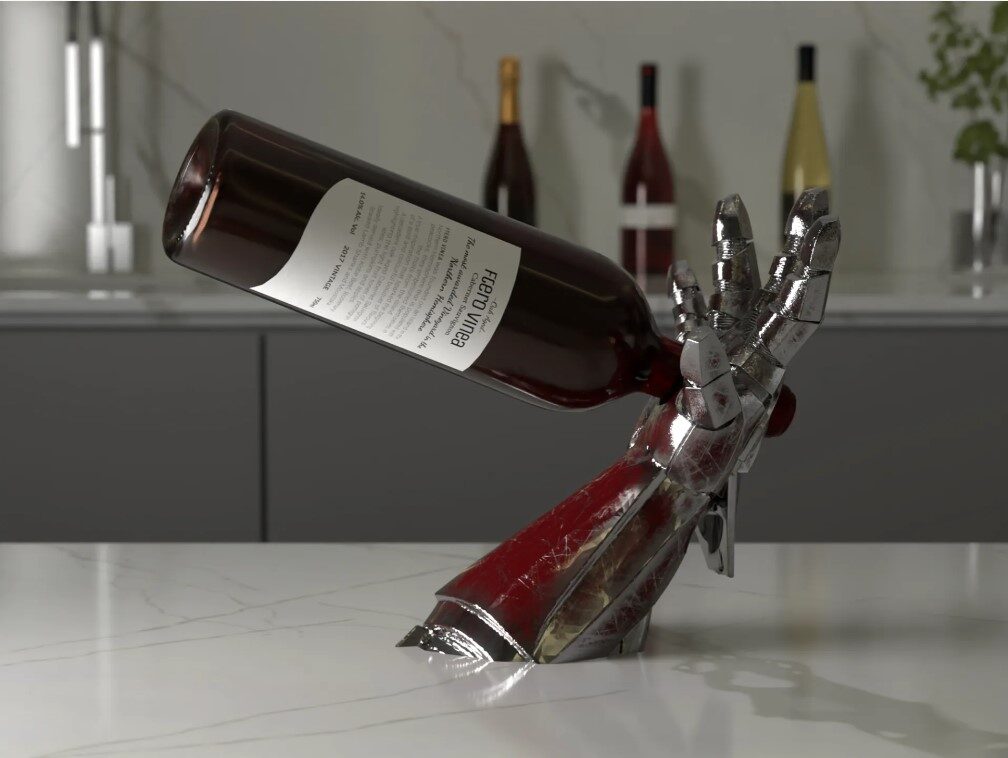 Iron Man Inspired Wine Holder