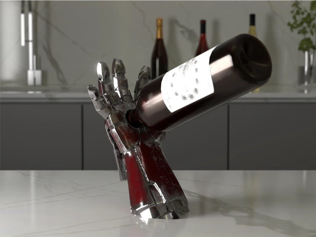 Iron Man Inspired Wine Holder