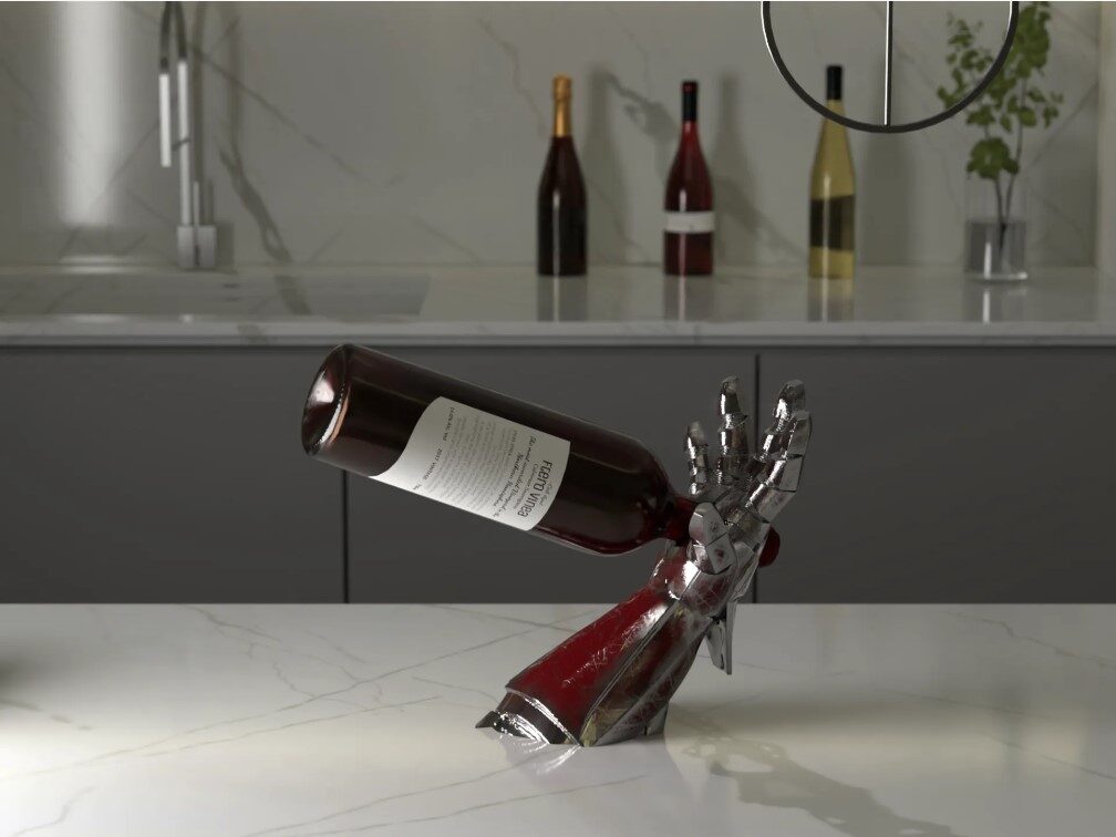 Iron Man Inspired Wine Holder