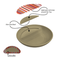 Woodgrain Catchall Bowl, 3D Printed Divided Valet Tray