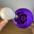 Kamba Spiral Pleated Table Lamp, 3D Printed Sculptural Light