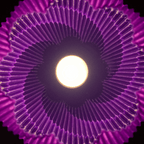 Kamba Spiral Pleated Table Lamp, 3D Printed Sculptural Light