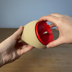 Angled RippleMesh Table Clock, 3D Printed Desk Decor