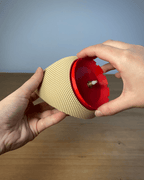 Angled RippleMesh Table Clock, 3D Printed Desk Decor