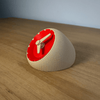 Angled RippleMesh Table Clock, 3D Printed Desk Decor