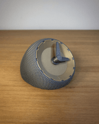 Angled RippleMesh Table Clock, 3D Printed Desk Decor