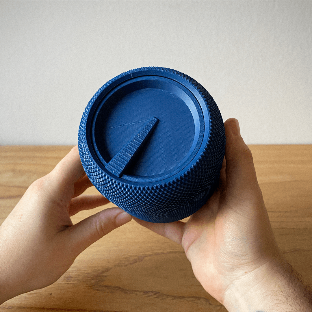 Lola Woven-Texture Storage Pot, 3D Printed Desk Organiser