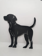 Labrador Silhouette Wall Art, 3D Printed Dog Decor Panel