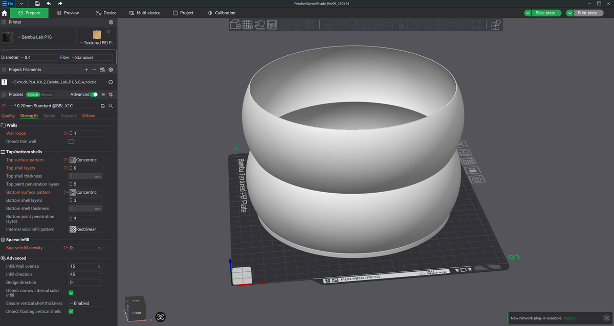 Gyroid Pendant Lamp