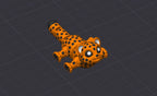Articulated Leopard Keychain Figure, Flexi 3D Printed Cub