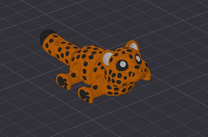 Leopard - Articulated Keychain Figure
