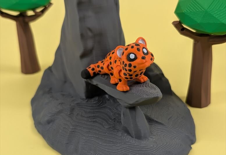 Leopard - Articulated Keychain Figure