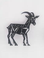 Low Poly Goat Wall Art, 3D Printed Geometric Panel