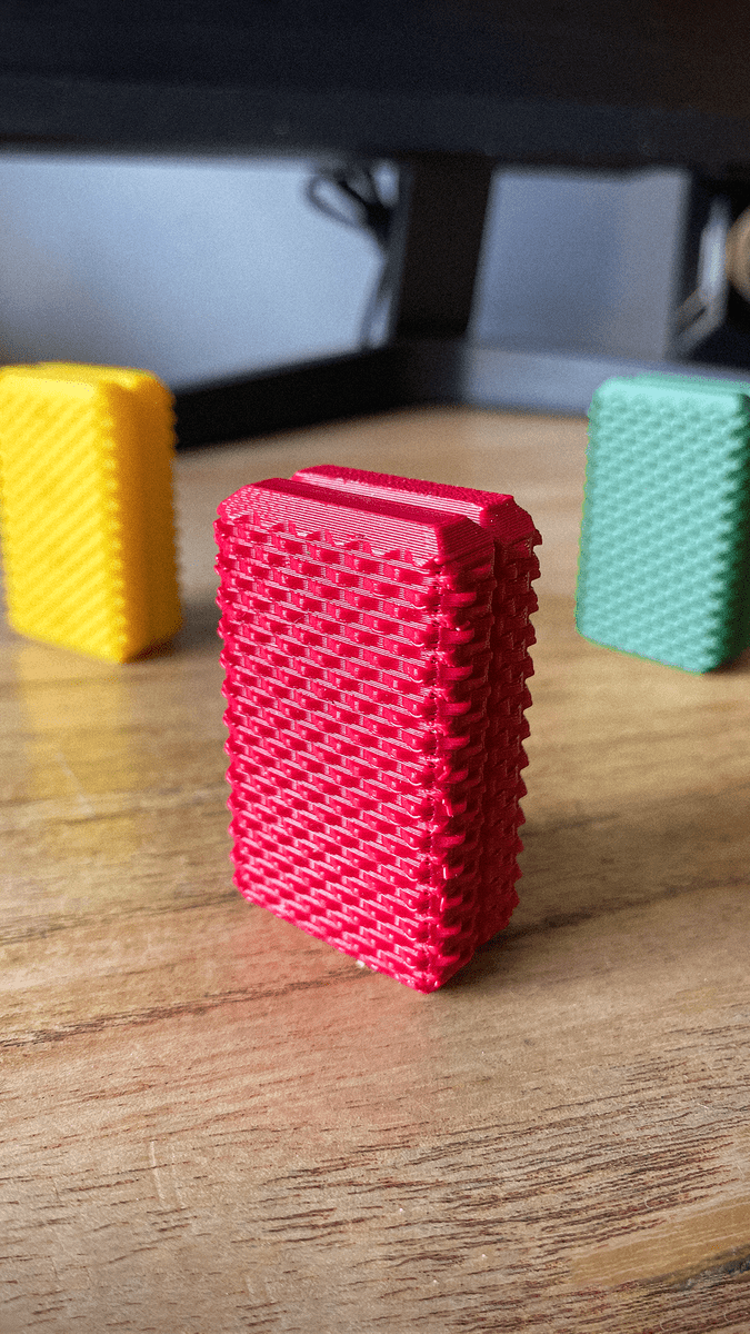 Maglock Magnetic Fidget Block, Ripple Texture Stress Toy