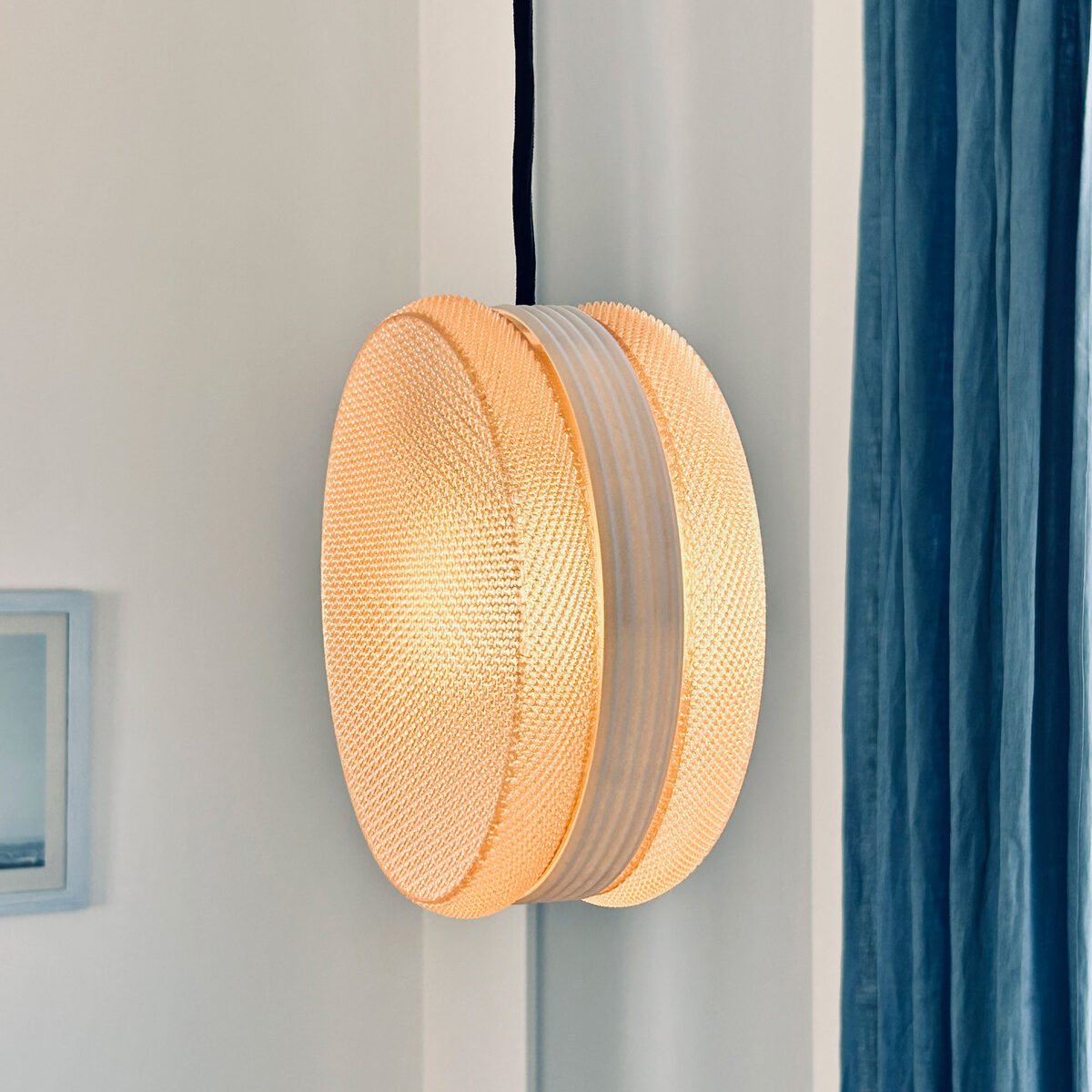 Malla Woven Pendant Light, 3D Printed Mesh Lamp Shade