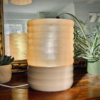 Malla Woven Table Lamp, 3D Printed Textured Shade Light