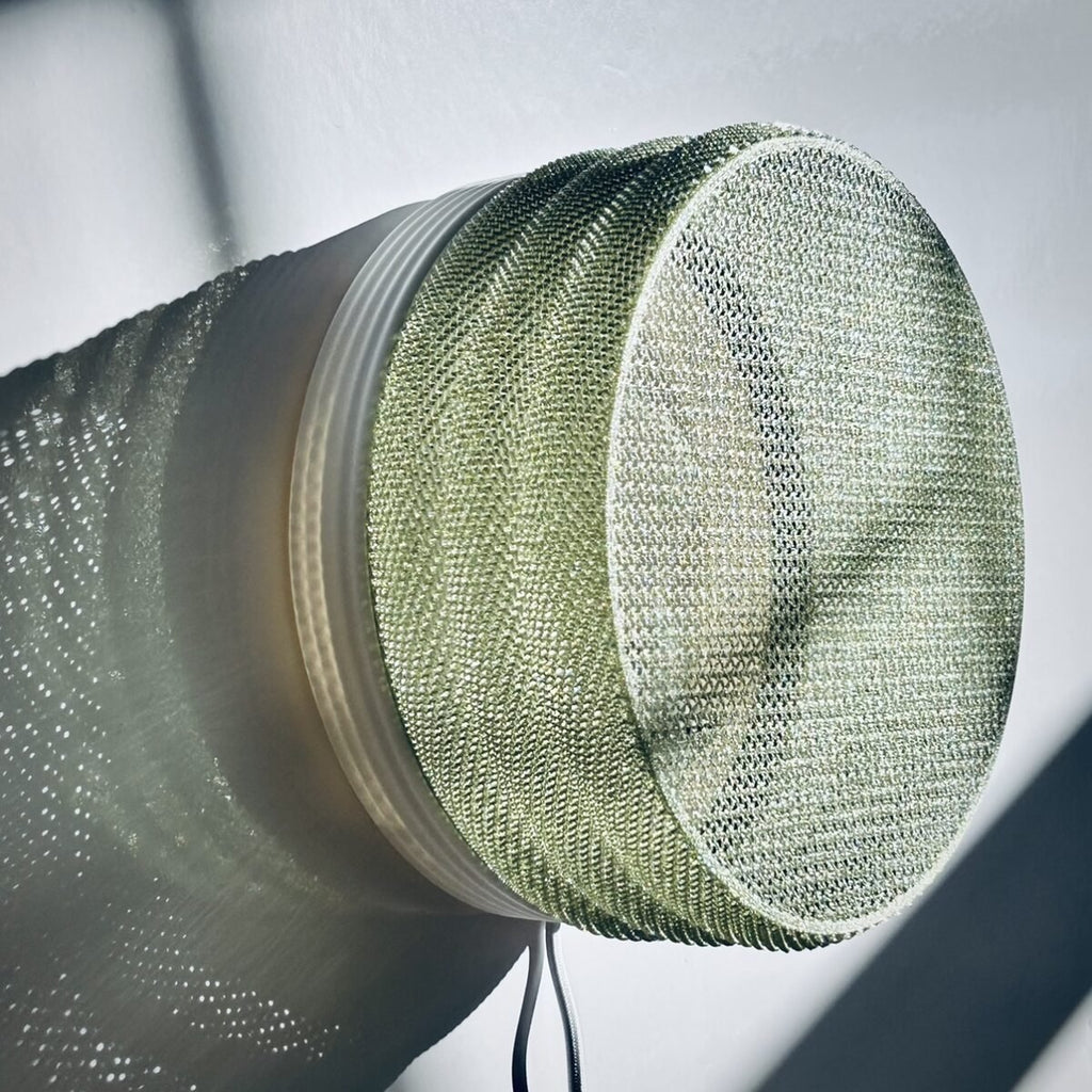 Malla Woven Mesh Wall Light, 3D Printed Wall Lamp