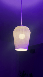 Ripple Mesh Adaptive Lampshade, 3D Printed Pendant Lamp Cover