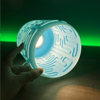 Maze Labyrinth Table Lamp, 3D Printed LED Accent Light