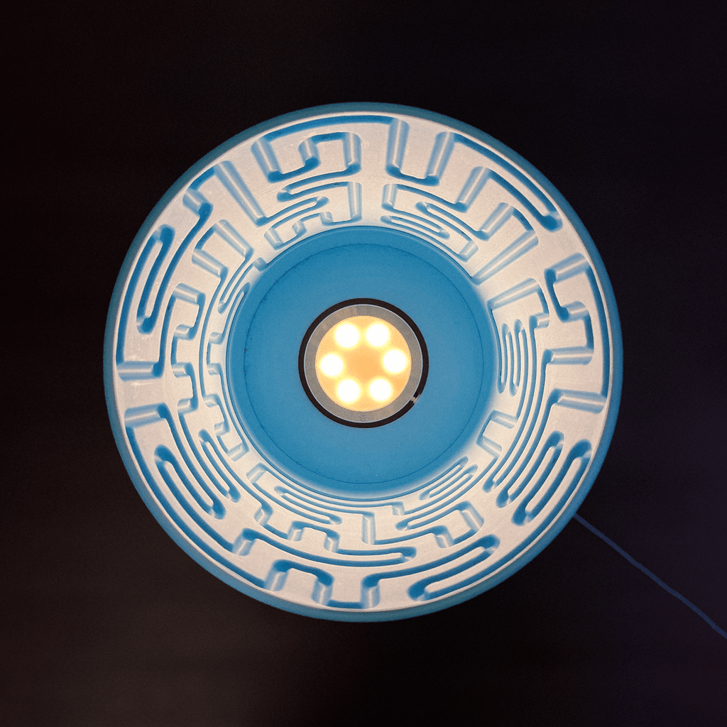 Maze Labyrinth Table Lamp, 3D Printed LED Accent Light