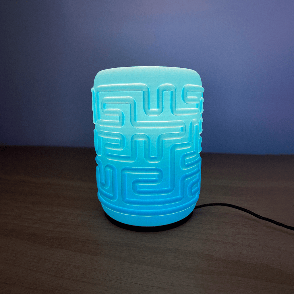 Maze Labyrinth Table Lamp, 3D Printed LED Accent Light