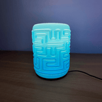 Maze Labyrinth Table Lamp, 3D Printed LED Accent Light