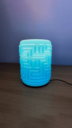Maze Labyrinth Table Lamp, 3D Printed LED Accent Light