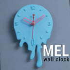 Melting Wall Clock, 3D Printed Surreal Drip Design Decor