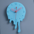 Melting Wall Clock, 3D Printed Surreal Drip Design Decor