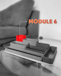 Modular Desk Organizer, 3D Printed Textured Storage Tray Set