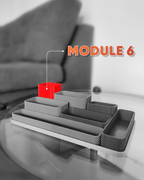 Modular Desk Organizer, 3D Printed Textured Storage Tray Set