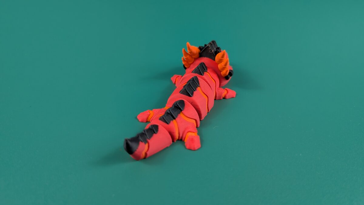 Magma Dragon - Articulated Keychain Figure