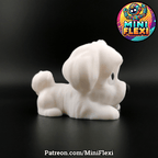 Flexi Maltese Puppy Toy, 3D Printed Articulated Fidget Dog