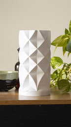 Diamond Facet Lampshade, 3D Printed Swap Shade for Lamp Base