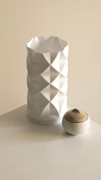 Diamond Facet Lampshade, 3D Printed Swap Shade for Lamp Base