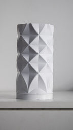 Diamond Facet Lampshade, 3D Printed Swap Shade for Lamp Base