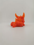 Flexi Dragon Fidget Toy, 3D Printed Articulated Keychain
