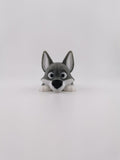 Flexi Wolf Fidget Toy, 3D Printed Articulated Wolf Figurine