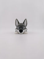 Flexi Wolf Fidget Toy, 3D Printed Articulated Wolf Figurine