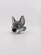 Flexi Wolf Fidget Toy, 3D Printed Articulated Wolf Figurine