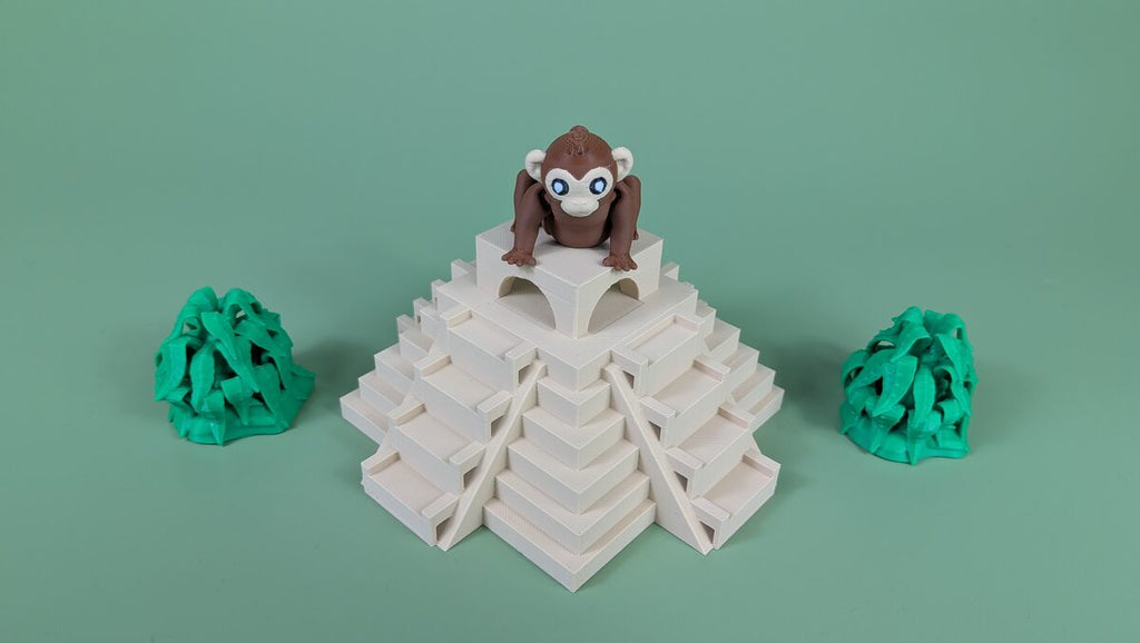 Articulated Monkey Keychain, 3D Printed Poseable Flexi Figure