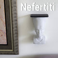 Nefertiti Bust Wall Shelf, 3D Printed Egyptian Decor