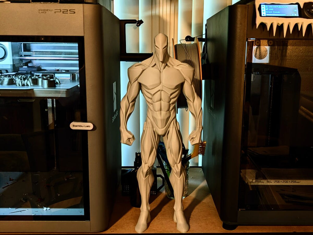 Null Sentinel Sci-Fi Statue, 3D Printed Anatomy Figure