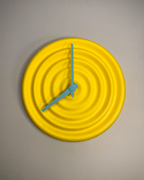 Ondo Ripple Wave Wall Clock, 3D Printed Minimalist Decor